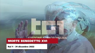 ANNUNCIO MORTE BENEDETTO XVI  Tg1 Edizione Straordinaria  31 dicembre 2022 [upl. by Notlad]