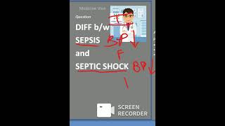 Medicine Sepsis vs septic shock difference viva [upl. by Uba]