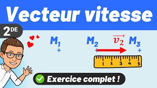 Le vecteur vitesse ✅ Exercice pour réviser  💪 Seconde  PhysiqueChimie [upl. by Juieta]