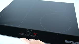 Induction Hob BOSCH PWP61RBB5E Serie 4  Open User Mode Settings Mode  Access Settings [upl. by Stan]