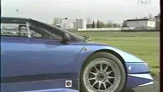 Servizio TV Bugatti EB110 Campogalliano  quotune video Auto et Motoquot France TV [upl. by Eimar60]