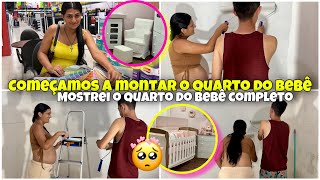 COMEÇAMOS A MONTAR O QUARTO DO BEBÊ PINTAMOS O QUARTO  MOSTREI O QUARTO DO BEBÊ MEIGA FEMININA [upl. by Arenahs622]