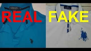 Real vs Fake USPA Polo shirt How to spot fake US polo [upl. by Relda]