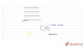 Spiranes are polycyclics that share  11  NOMENCLATURE OF ORGANIC COMPOUNDS  CHEMISTRY  R SHA [upl. by Abih]