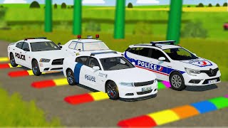 WHITE POLICE CAR PATROLLING IN THE PLAYGROUND  FARMING SIMULATOR 22 [upl. by Yannodrahc]