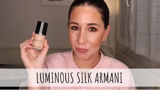 Luminous Silk Foundation Giorgio Armani  Primeras impresiones [upl. by Alemat]