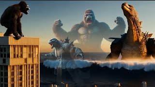 king kong and godzilla and dinosaur new movie with new audio 2024 [upl. by Saxen]