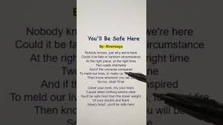 You’ll be safe here karaoke lyrics songlyrics trending [upl. by Akemrej]