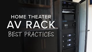 Home Theater AV Rack Best Practices amp Setup  Layout Wiring Cable Management [upl. by Heyman]