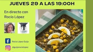 Espinacas con garbanzos en nuestra THERMOMIX TM6 [upl. by Ahseken]