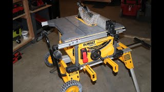 Dewalt DW7440RS Heavy Duty Rolling Table Saw Stand with Quick Connect Stand Brackets Assembly [upl. by Voccola]