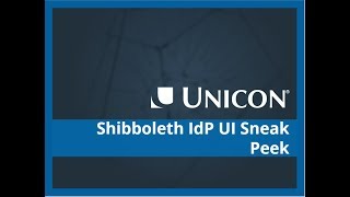 Introducing the New Shibboleth IdP UI [upl. by Boccaj489]