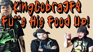 KingCobraJFS Fks Up His Food For A Review  Queen Cobra On Twitch [upl. by Oah]