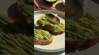 Avocado cheese toast🥑🌶️🍞 with a bit of spiciness shorts YouTubeShorts ViralShorts [upl. by Lockwood163]