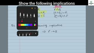 Show the following Implications  Discrete Mathematics  Implications examples [upl. by Aralk420]