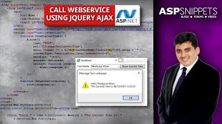 Make AJAX Call to ASPNet Server Side Web service method using jQuery with C [upl. by Illil]