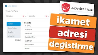 EDevlet Adres İkamet Değiştirme  İkametgah Nasıl Değiştirilir [upl. by Enairda838]