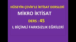 MİKRO İKTİSAT  DERS  45  LEONTİEF TİPİ FAYDA FONKSİYONU [upl. by Yeuh421]