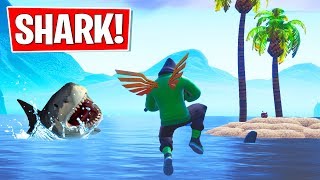 HIDDEN MEGALODON SHARK In Fortnite insane [upl. by Miquela594]