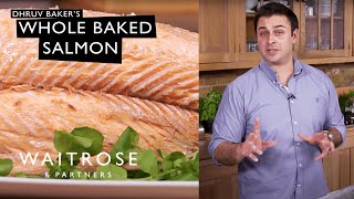 How To Make A Whole Baked Salmon  Waitrose [upl. by Hannala243]