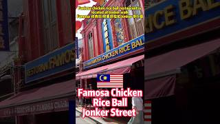 🇲🇾 Malacca chicken rice ball that you cannot see anywhere  Malaysia travel [upl. by Av]