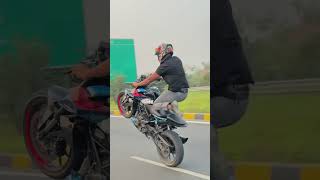 Wobbling 🥲 rider biker dukewheelie youtubeshorts wheeliestunt accident trending wheelie [upl. by Furie]