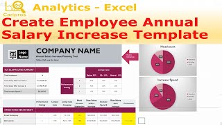 How to Create Employee Annual Salary Increase Template  Excel for HR [upl. by Oner]