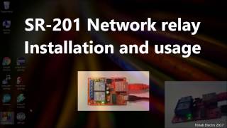 Get started whit SR201 Network relay Installation and usage tutorial [upl. by Saum]