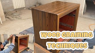 Wood Graining Techniques  Fake Wood Grain Hand Tool [upl. by Namaan]