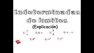 Indeterminadas límites explicación [upl. by Sisxela]