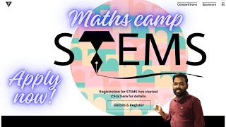 Math CampSTEMS  Chennai Mathematical Institute  Class 8 Onwards Can Apply TESSELLATE [upl. by Asehr]