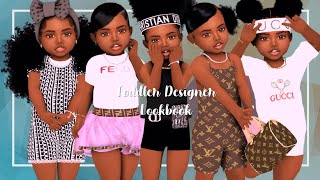 Sims 4 CAS  Toddler Designer Lookbook [upl. by Desberg]