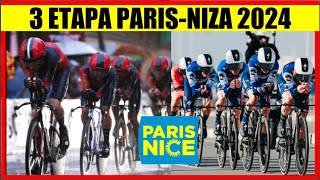 3 ETAPA PARIS NIZA 2024 DUELAZO HOY REMCO EGAN y ROGLIC [upl. by Adlig354]