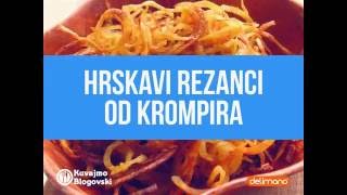 Recept za hrskave rezance od krompira [upl. by Sadonia]