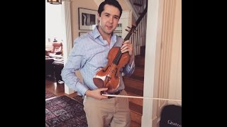 Nathaniel Robinson playing a Antonio Stradivarius violin [upl. by Rosanne570]