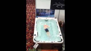 Catalina 14ft swimspa being used at Spatex 2012 [upl. by Vaios580]