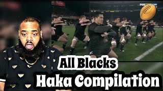 All Blacks Haka Compilation  REACTION [upl. by Manbahs]