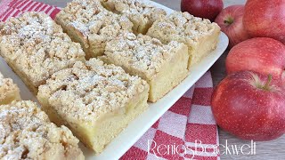 Saftiger Apfelkuchen vom Blech 🍎 schnell einfach lecker [upl. by Saree]