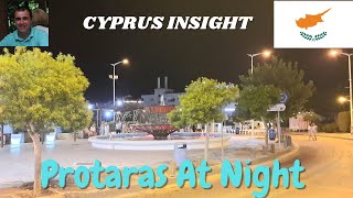 Protaras Cyprus at Night A Tour of the beautiful Strip [upl. by Atika793]