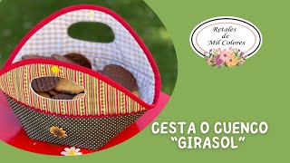 Cesta o cuenco quotgirasolquot tutorial gratuito 167 [upl. by Elleiand131]