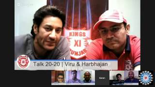 KXIPHangout Talk 20 20 with Virender Sehwag amp Harbhajan Mann [upl. by Marcellina]