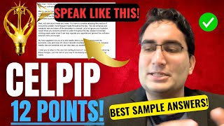 CELPIP Expert Provides 12Point Speaking Answers Score Full CLB Marks Using This Strategy [upl. by Arrac]