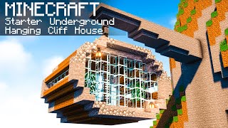 Minecraft How To Build a Hanging House With Everything You Need To Survival [upl. by Nohtanoj119]