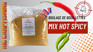 Peche de la carpe Roulage bouillettes mix HOT SPICY [upl. by Fabrianne]