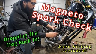 Swap Meet Chopper Magneto Spark Check and Install [upl. by Lobel]