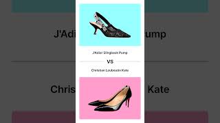 JAdior Slingback Pump VS Christian Louboutin Kate [upl. by Ahsiakal]