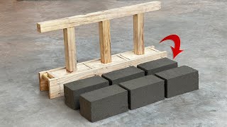 Simple  Instructions for making a brick mold that can make many bricks from one mold [upl. by Enirahtak]