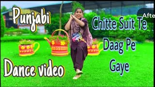 Chitte Suit Te Daag Pe Gaye  dj song dance  punjabi song  DV dance [upl. by Rosmarin426]