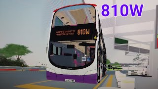 Roblox RBST kampong Kayu Volvo B9TL Batch 4  SG5374B on 810W [upl. by Odelle]