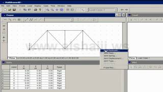 Analyazing a Simple Truss Using Multiframe 4D [upl. by Nivahb]